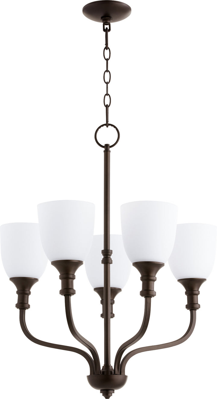 Quorum Richmond 6811-5-86 Chandelier Light - Oiled Bronze