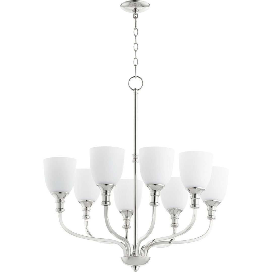 Quorum Richmond 6811-8-62 Chandelier Light - Polished Nickel