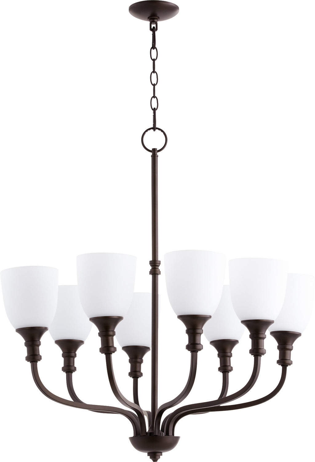 Quorum Richmond 6811-8-86 Chandelier Light - Oiled Bronze