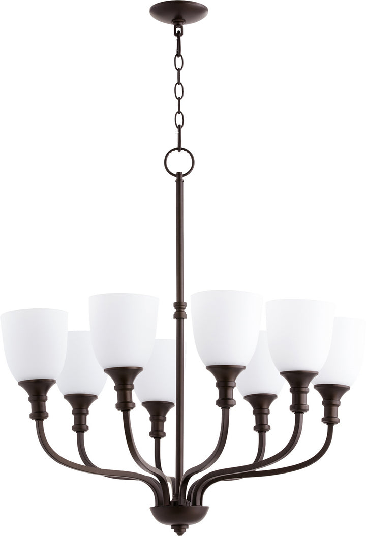 Quorum Richmond 6811-8-86 Chandelier Light - Oiled Bronze
