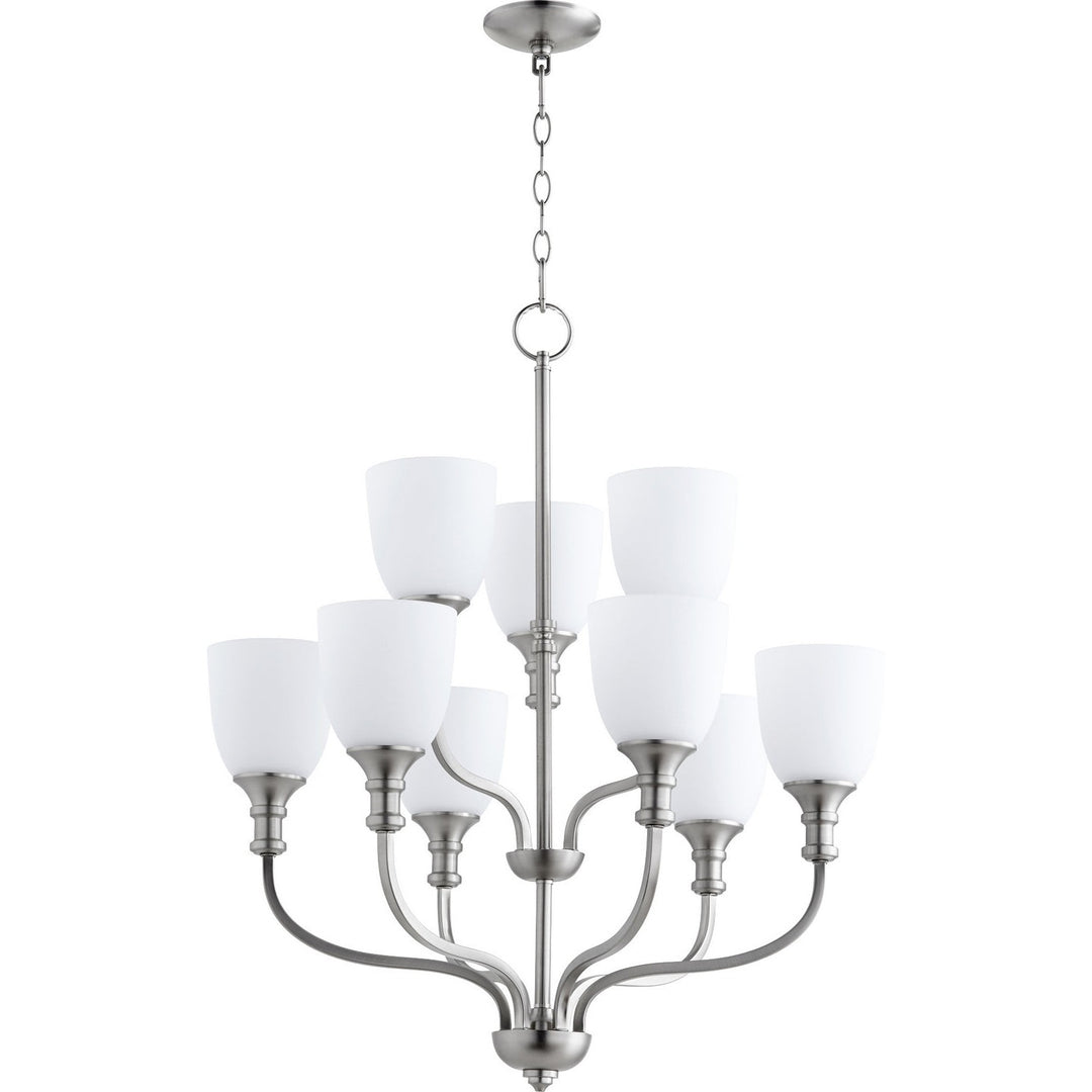 Quorum Richmond 6811-9-65 Chandelier Light - Satin Nickel