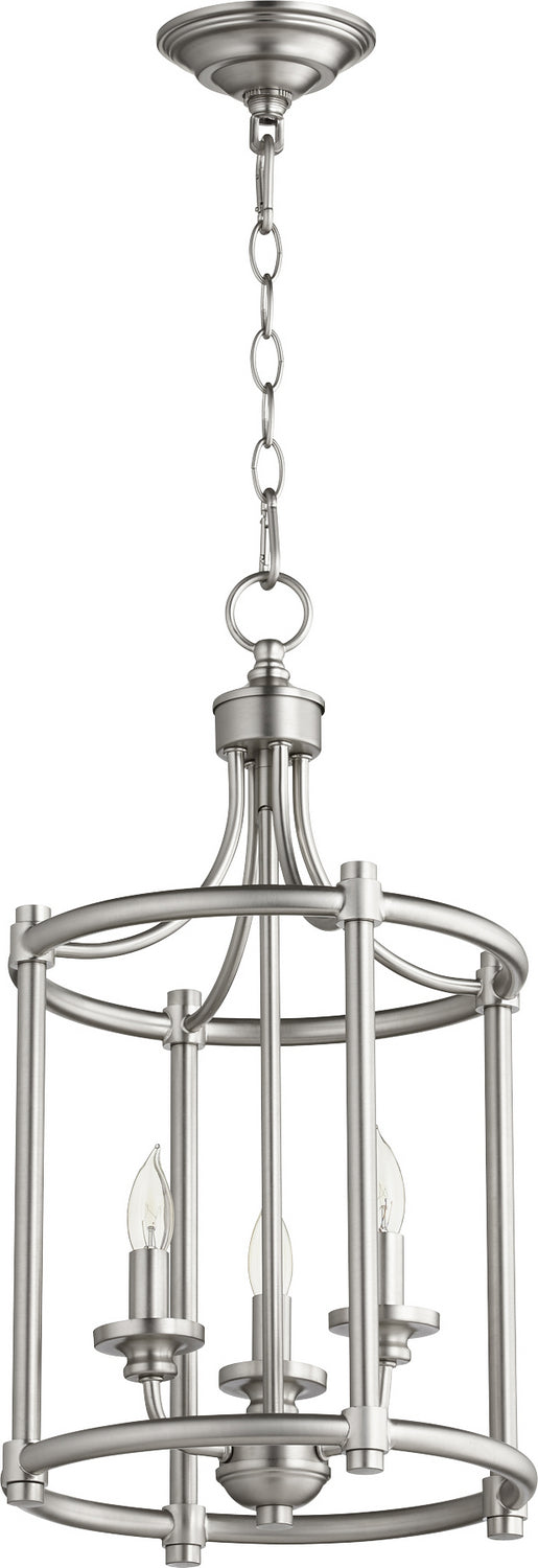 Quorum Rossington 6822-3-65 Pendant Light - Satin Nickel