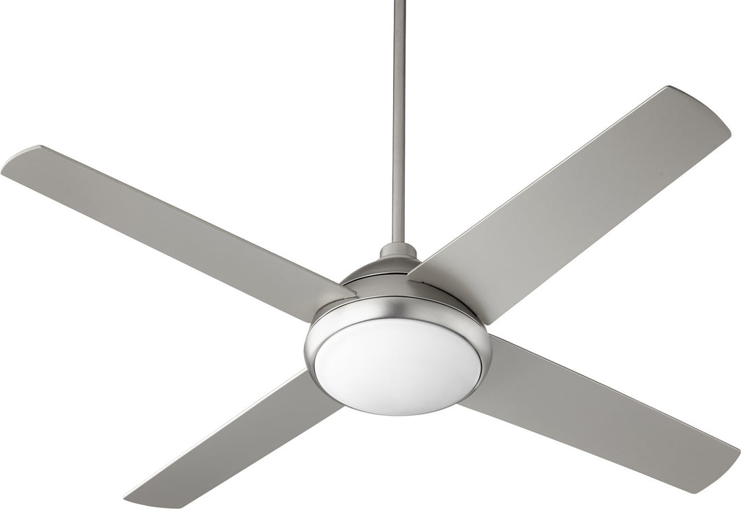 Quorum Quest 68524-65 Ceiling Fan 52 in. - Satin Nickel, Silver