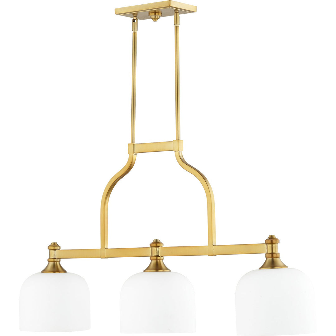 Quorum Richmond 6911-3-80 Pendant Light - Aged Brass