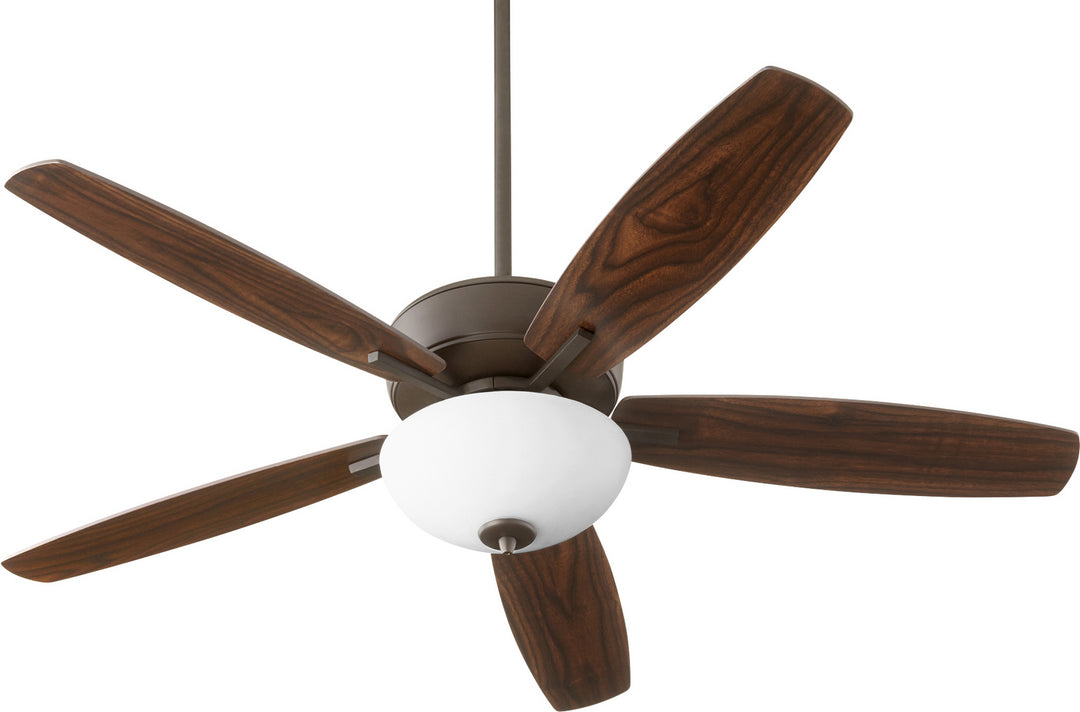 Quorum Breeze 70525-86 Ceiling Fan 52 in. - Oiled Bronze, Dark Oak/Walnut