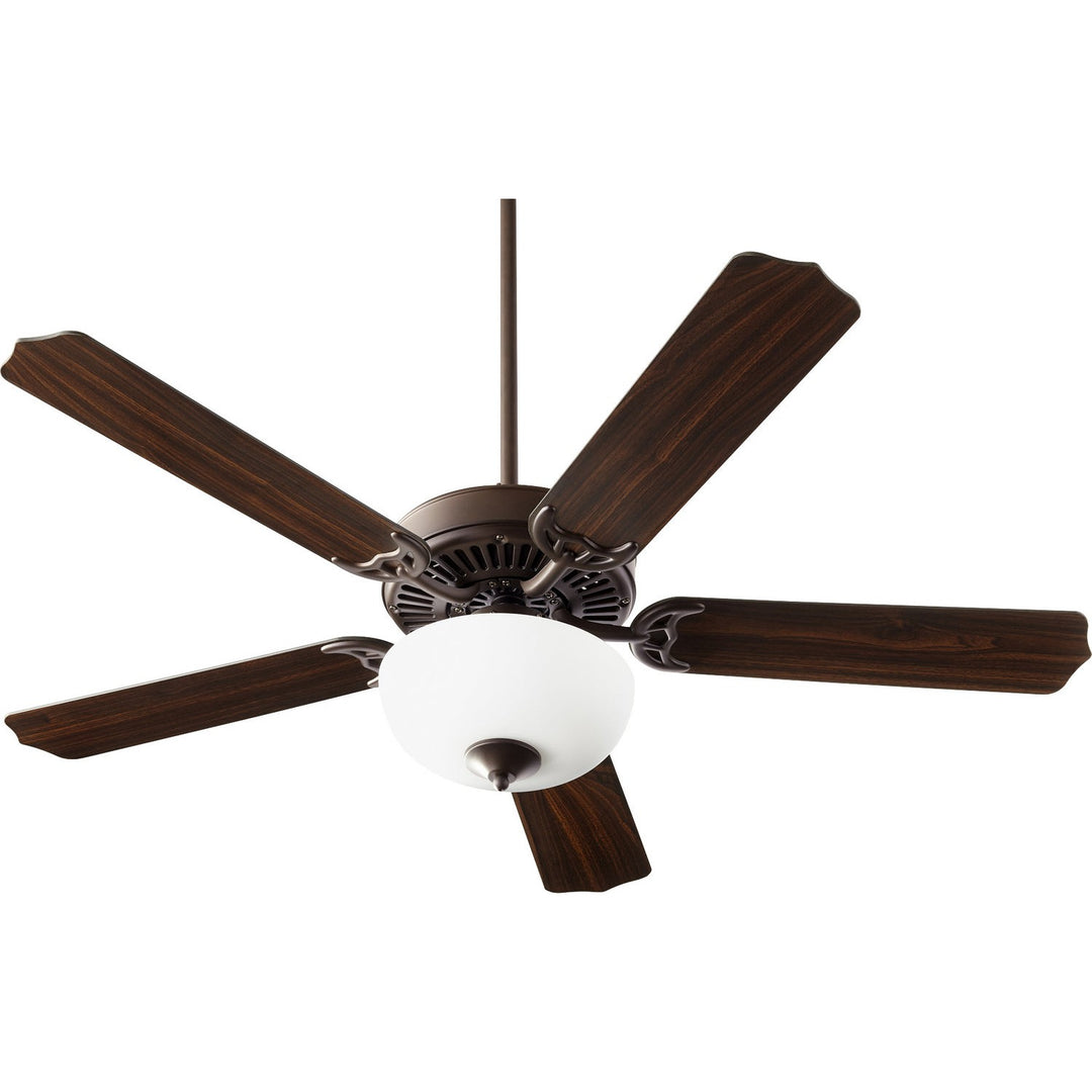 Quorum 7525-9086 Ceiling Fan 52 in. - Oiled Bronze W/ Satin Opal,