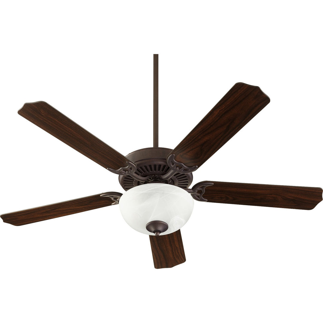 Quorum 7525-9244 Ceiling Fan 52 in. - Toasted Sienna W/ Faux Alabaster,