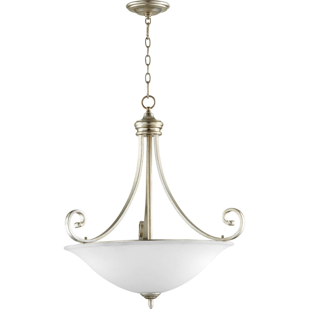 Quorum Bryant 8154-4-60 Pendant Light - Aged Silver Leaf