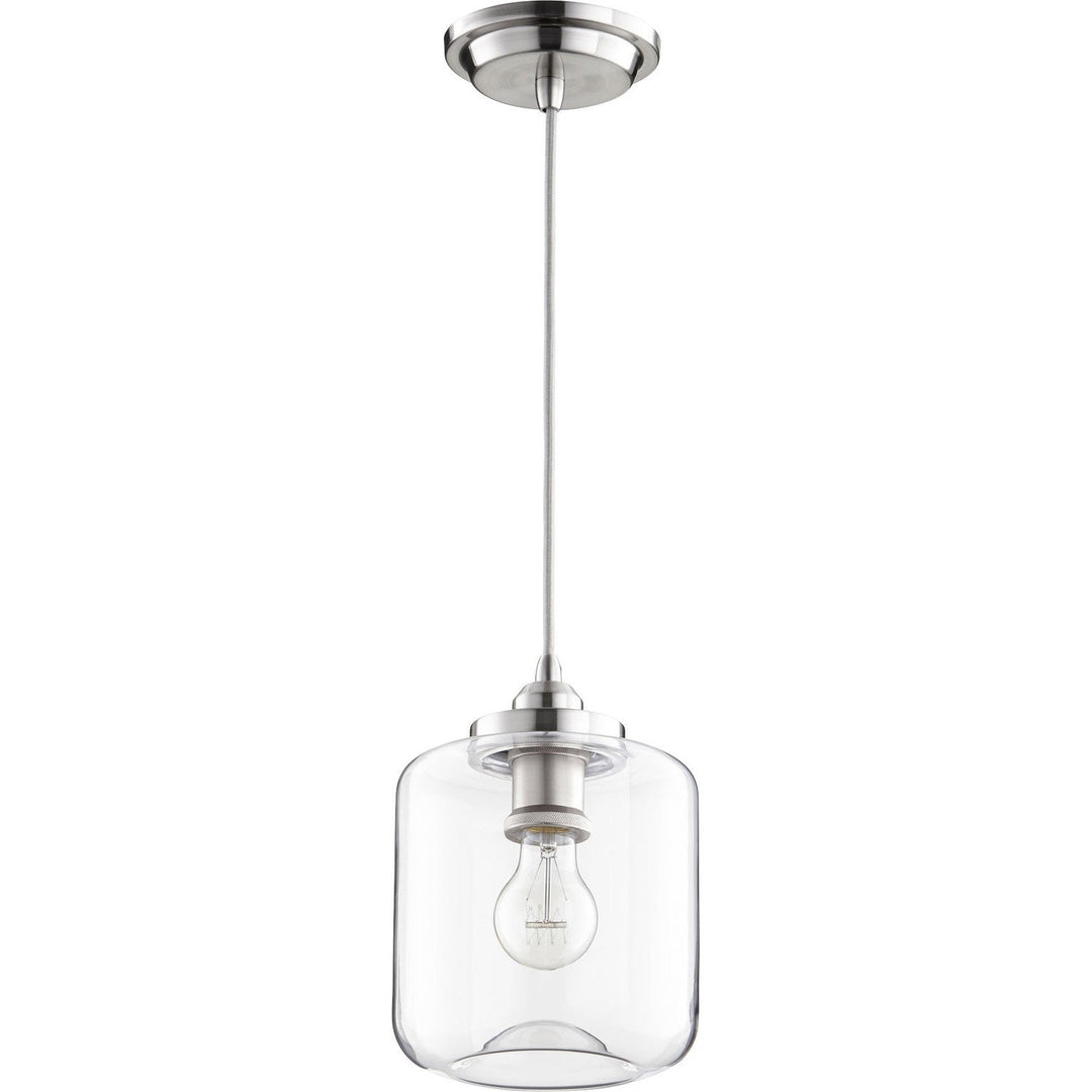 Quorum Clear Filament Pendants 845-65 Pendant Light - Satin Nickel
