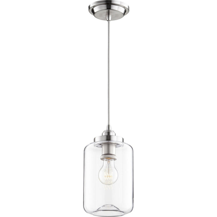 Quorum Clear Filament Pendants 846-65 Pendant Light - Satin Nickel