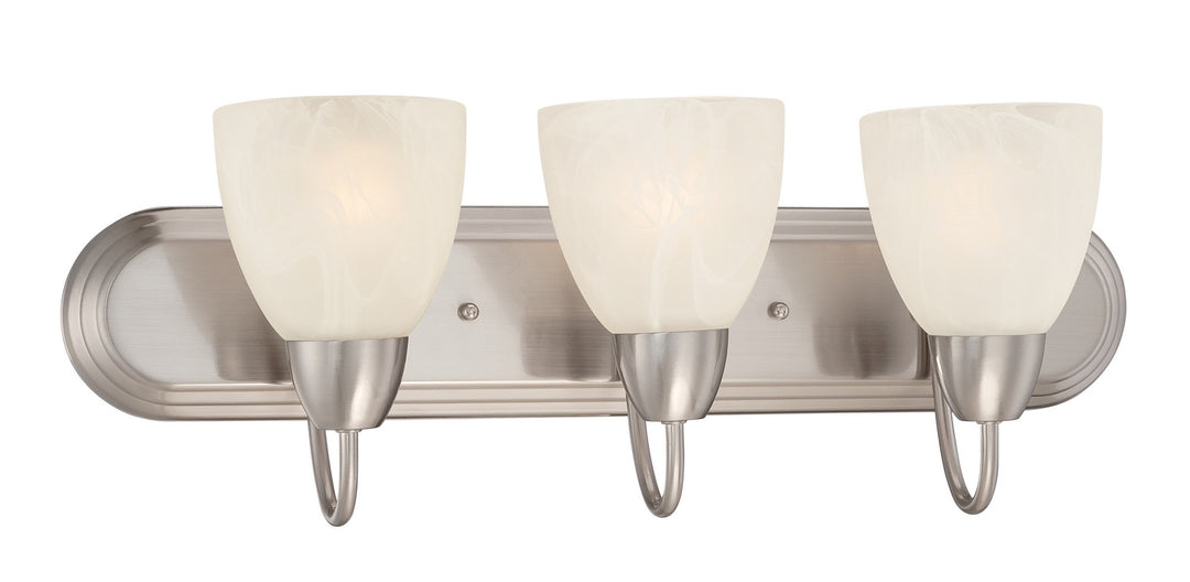 Designers Fountain Torino 15005-3B-35 Bath Vanity Light 24 in. wide - Brushed Nickel