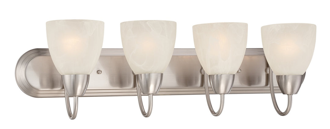 Designers Fountain Torino 15005-4B-35 Bath Vanity Light 31 in. wide - Brushed Nickel