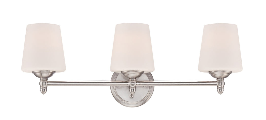 Designers Fountain Darcy 15006-3B-35 Bath Vanity Light 25 in. wide - Brushed Nickel