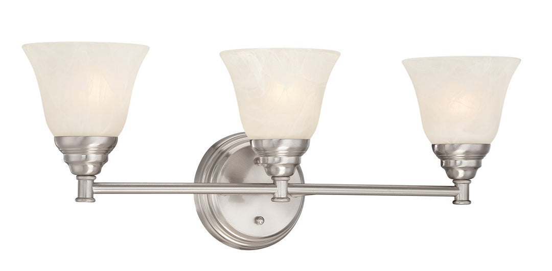 Designers Fountain Kendall 85103-SP Bath Vanity Light 24 in. wide - Satin Platinum