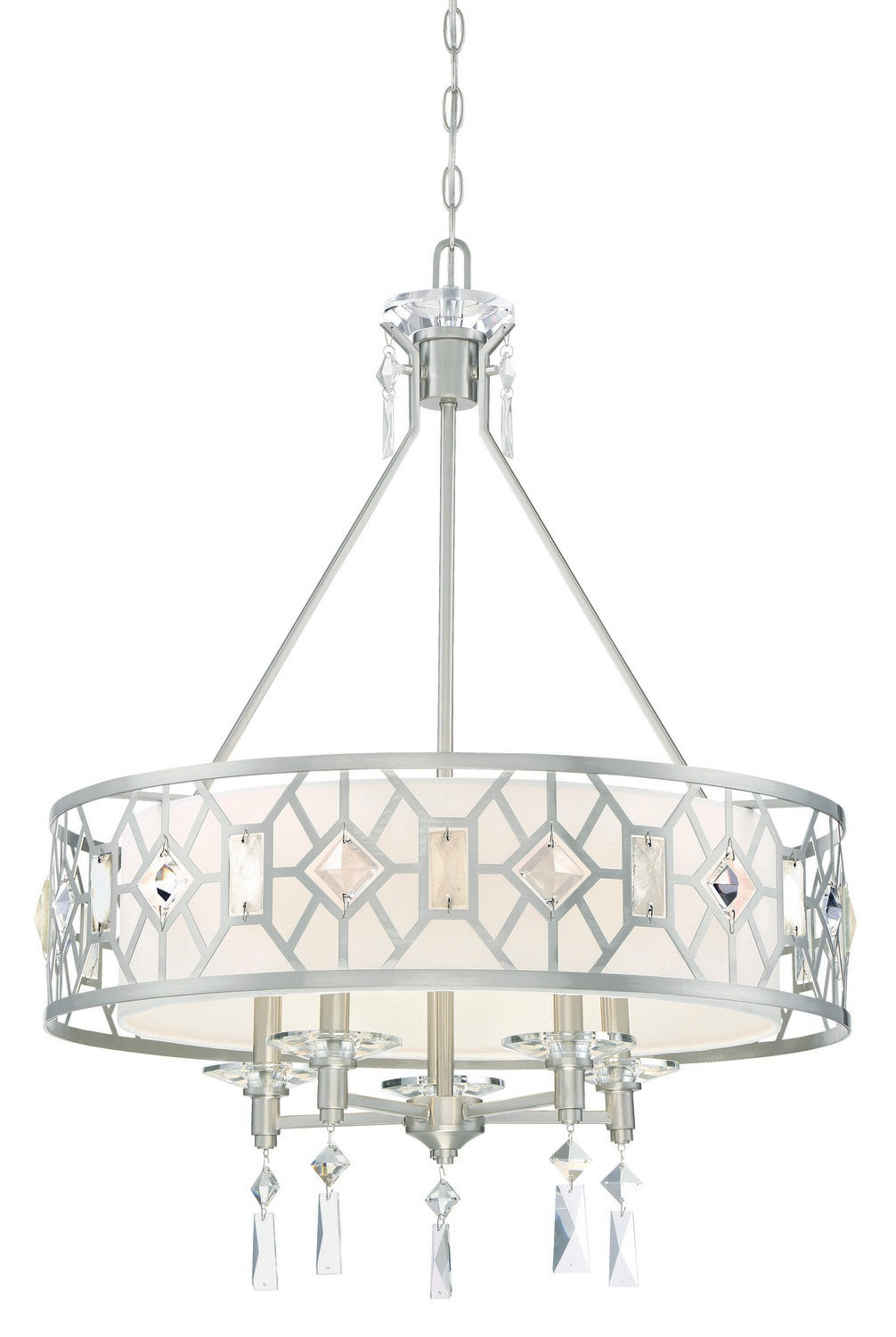 Designers Fountain Brentwood 90185-SP Chandelier Light - Satin Platinum