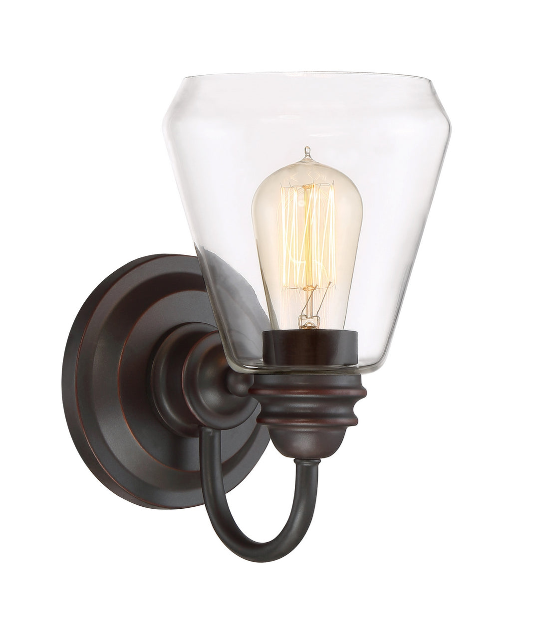 Designers Fountain Foundry 90201-SB Wall Light - Satin Bronze