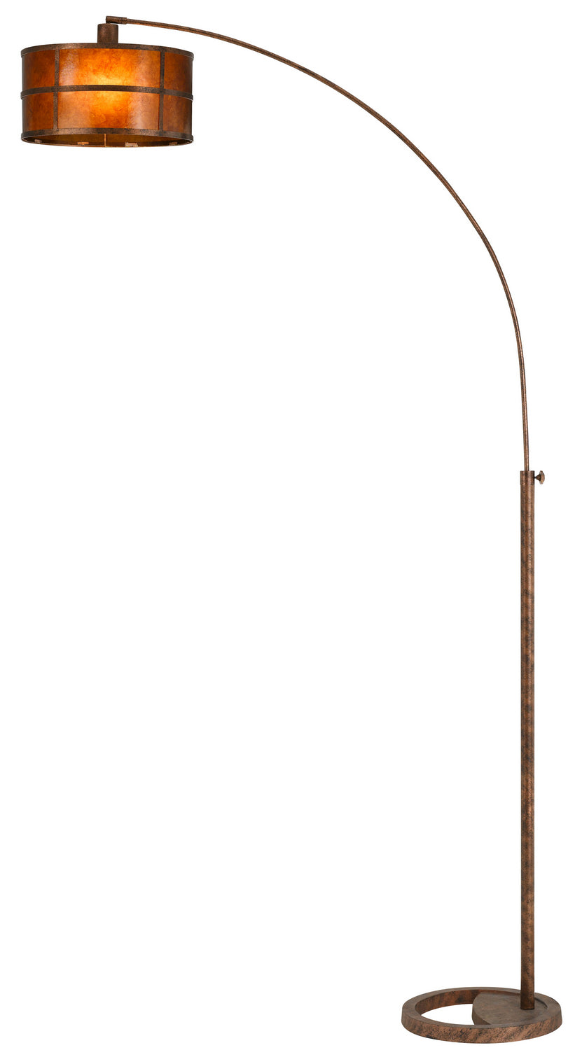 Cal Lighting BO-2036-1L Mica Arc One Light Arc Floor Lamp Lamp Bronze / Dark