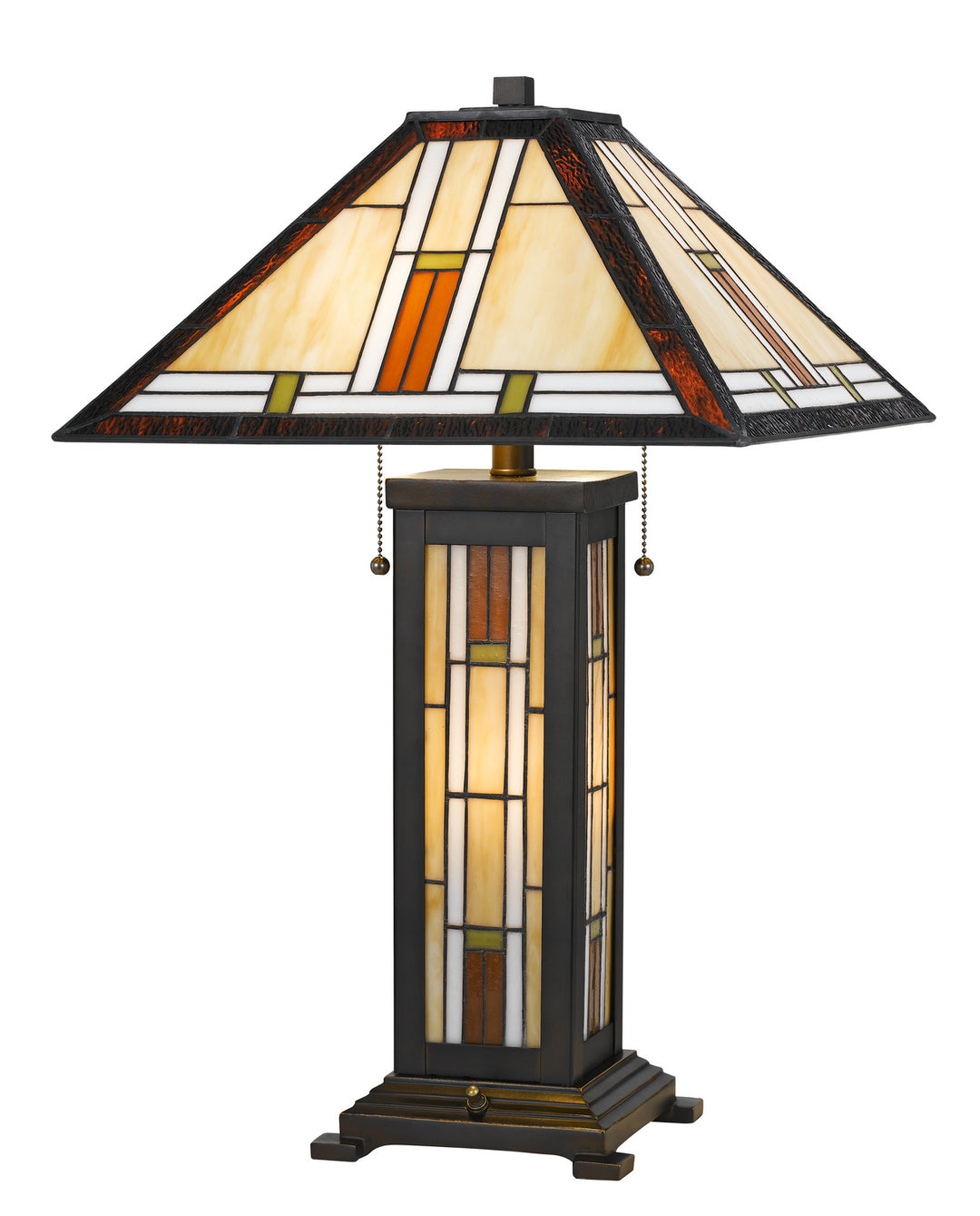 Cal Lighting BO-2719TB  Three Light Table Lamp Lamp Bronze / Dark