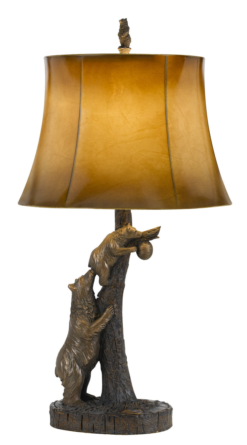 Cal Lighting BO-2731TB  One Light Table Lamp Lamp Bronze / Dark