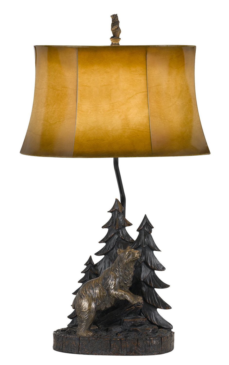 Cal Lighting BO-2733TB  One Light Table Lamp Lamp Bronze / Dark