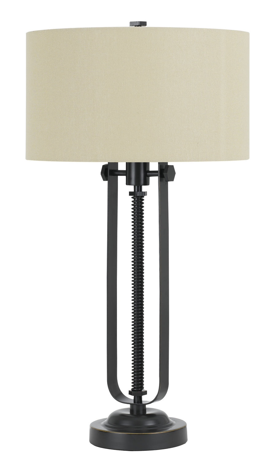 Cal Lighting BO-2739TB  One Light Table Lamp Lamp Bronze / Dark