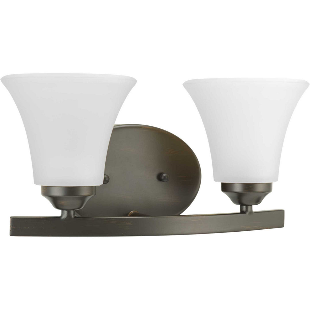 Progress Adorn P2009-20W Bath Vanity Light 14 in. wide - Antique Bronze