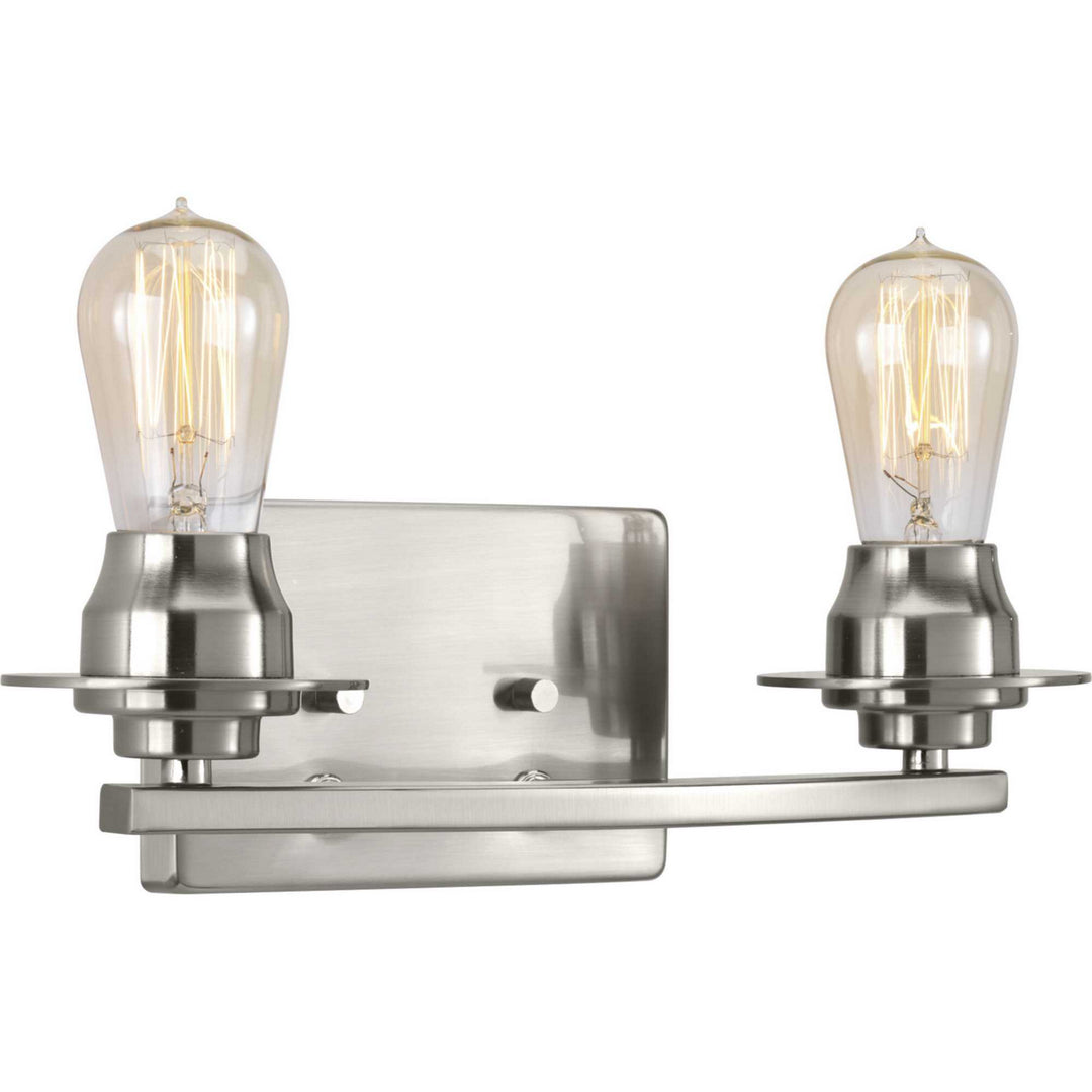 Progress Debut P300009-009 Bath Vanity Light 15 in. wide - Brushed Nickel