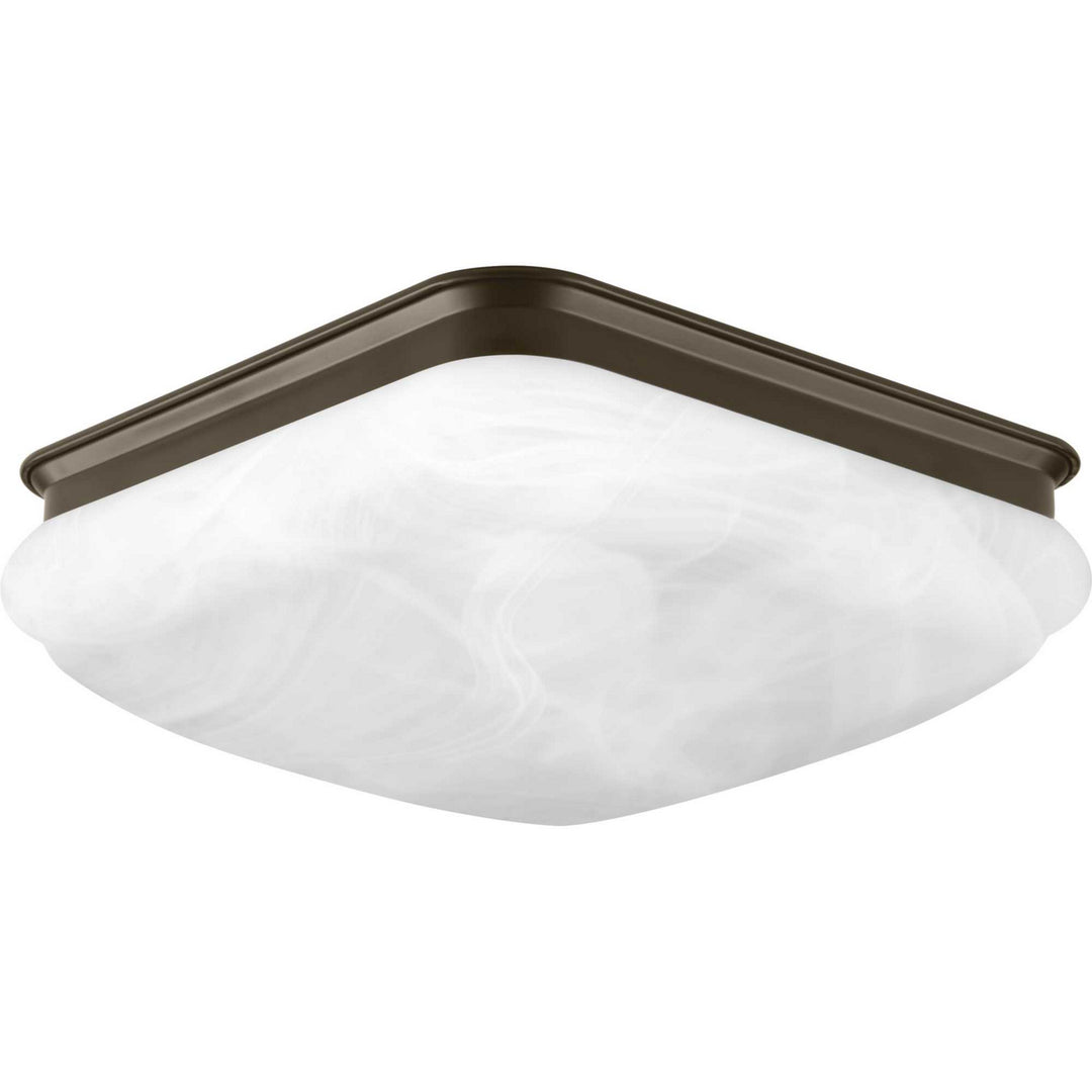Progress LED Square Glass FM P350020-020-30 Ceiling Light - Antique Bronze