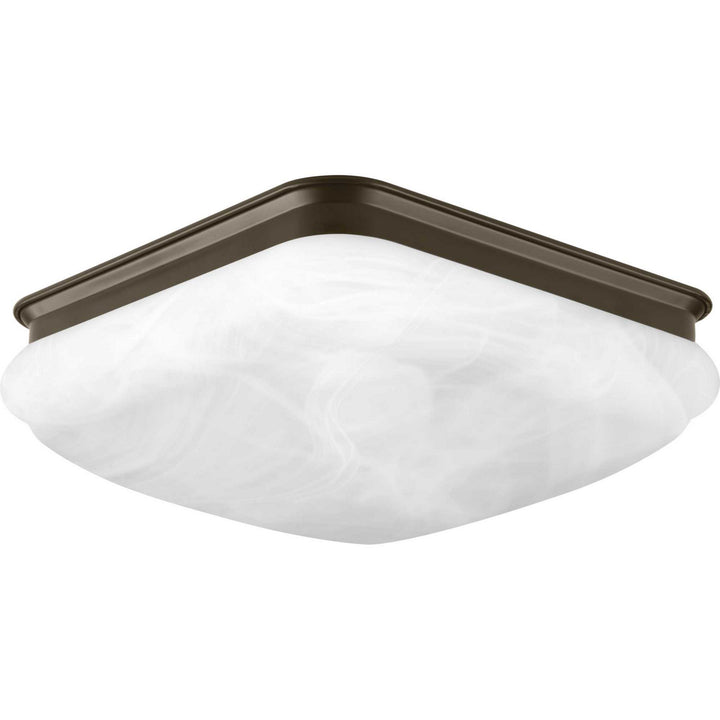 Progress LED Square Glass FM P350020-020-30 Ceiling Light - Antique Bronze