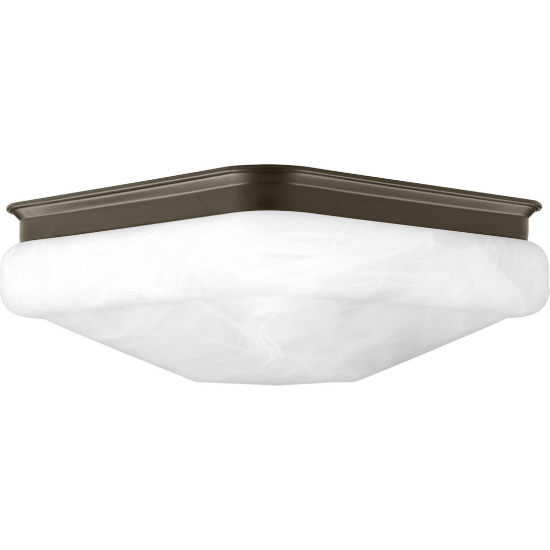 Progress LED Square Glass FM P350020-020-30 Ceiling Light - Antique Bronze