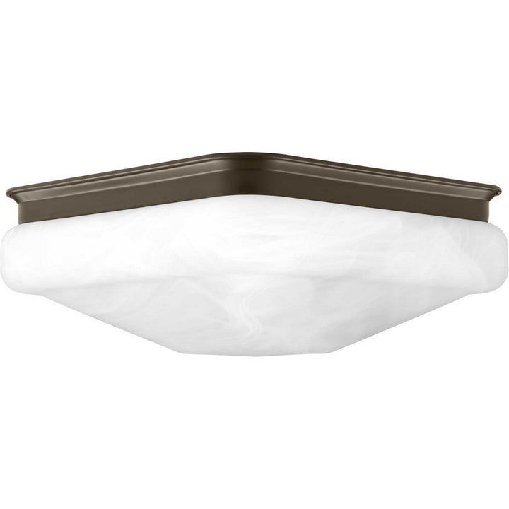 Progress LED Square Glass FM P350020-020-30 Ceiling Light - Antique Bronze