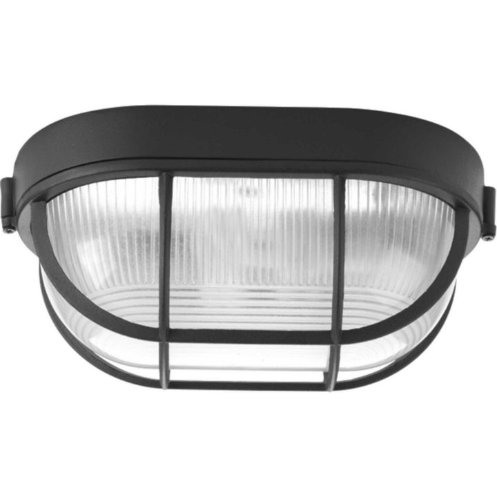 Progress Lighting P3706-31 Bulkheads One Light Flush Mount Outdoor Bronze / Dark