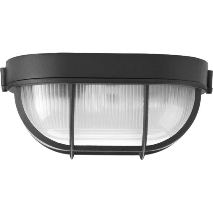 Progress Lighting P3706-31 Bulkheads One Light Flush Mount Outdoor Bronze / Dark