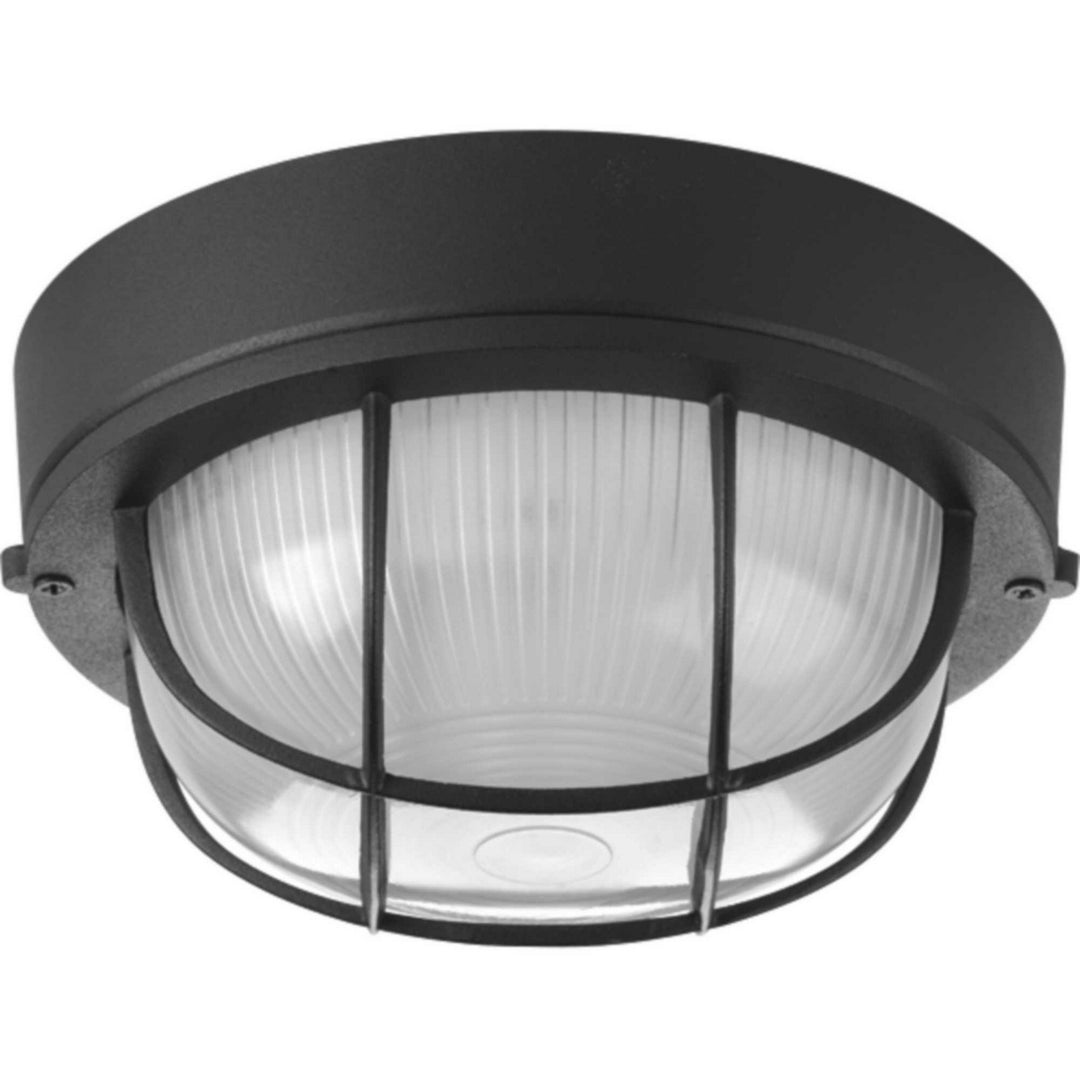 Progress Lighting P3709-31 Bulkheads One Light Flush Mount Outdoor Bronze / Dark