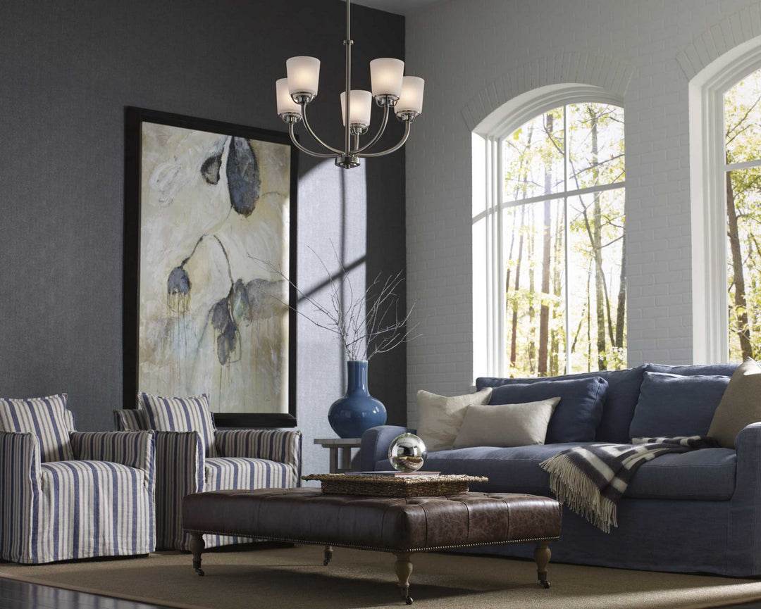 Progress West Village P400009-009 Chandelier Light - Brushed Nickel