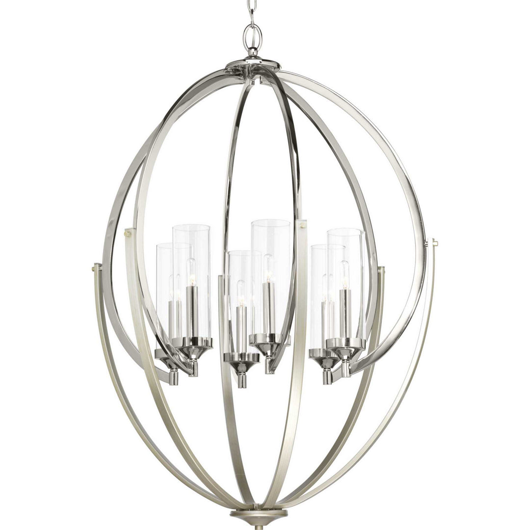 Progress Evoke P400026-104 Chandelier Light - Polished Nickel