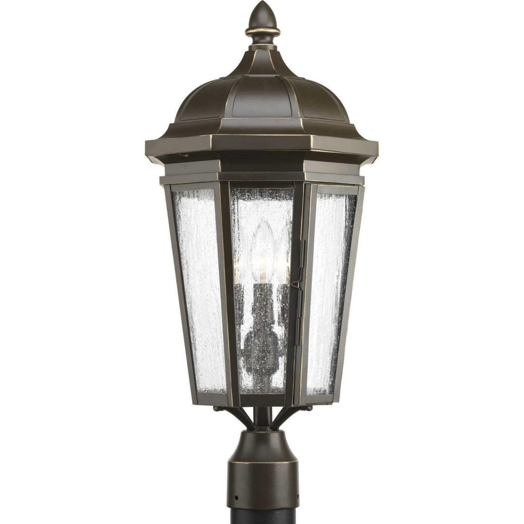 Progress Lighting P540002-020 Verdae Three Light Post Lantern Outdoor Bronze / Dark