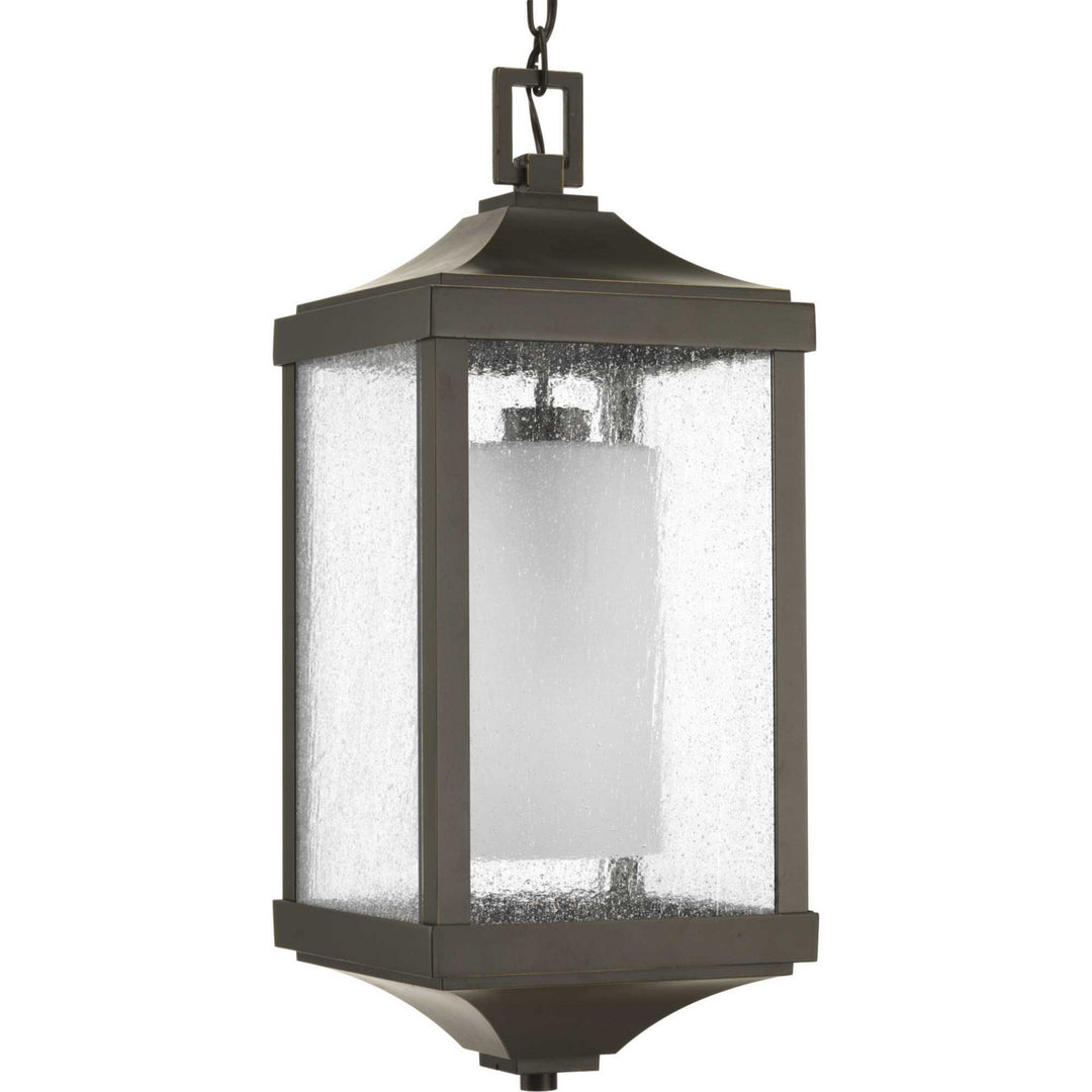 Progress Lighting P550003-020 Devereux One Light Hanging Lantern Outdoor Bronze / Dark