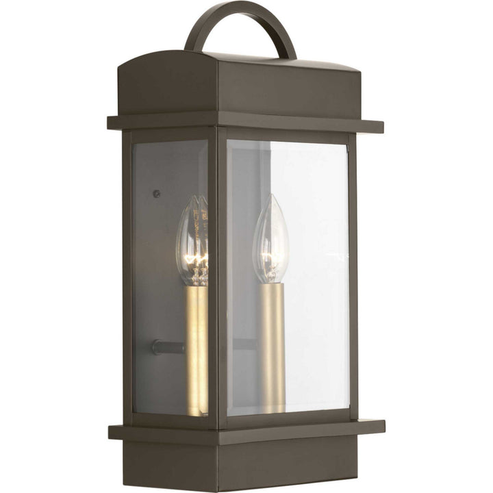 Progress Lighting P560002-020 Santee Two Light Wall Lantern Outdoor Bronze / Dark