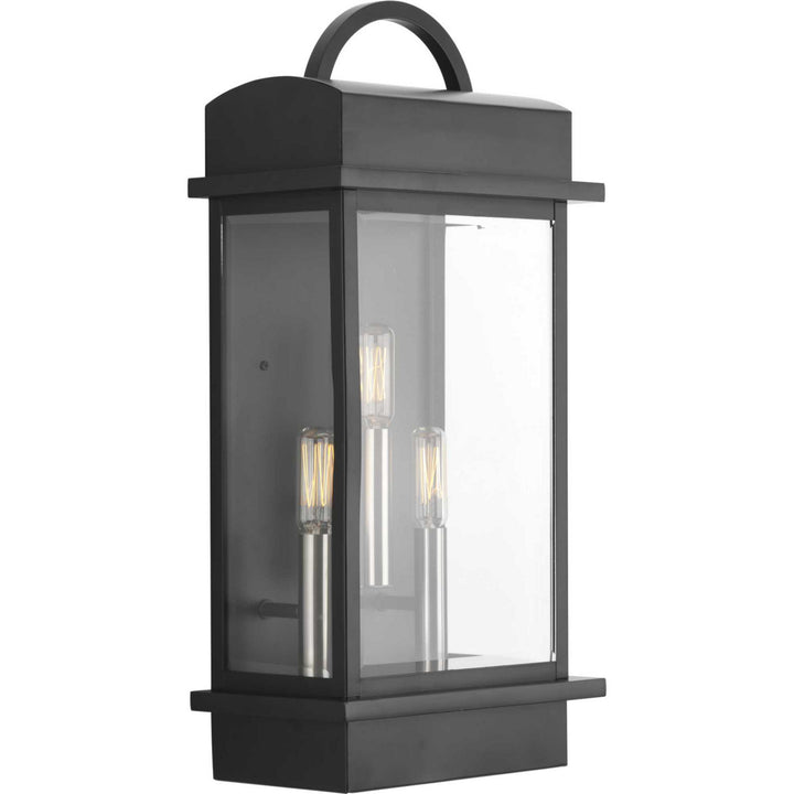 Progress Lighting P560003-031 Santee Three Light Large Wall Lantern Outdoor Bronze / Dark