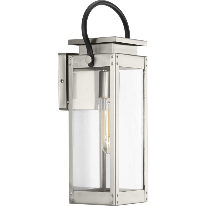 Progress Lighting P560004-135 Union Square One Light Wall Lantern Outdoor Pewter, Nickel, Silver