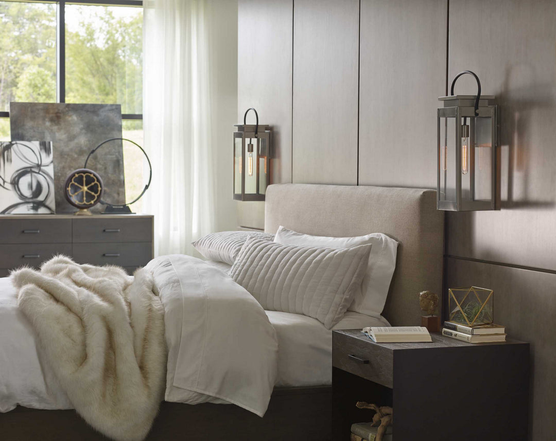 Progress Lighting P560005-135 Union Square One Light Wall Lantern Outdoor Pewter, Nickel, Silver