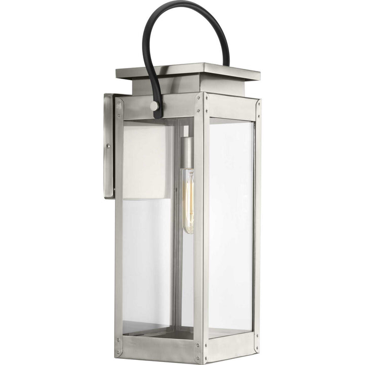 Progress Lighting P560006-135 Union Square One Light Wall Lantern Outdoor Pewter, Nickel, Silver
