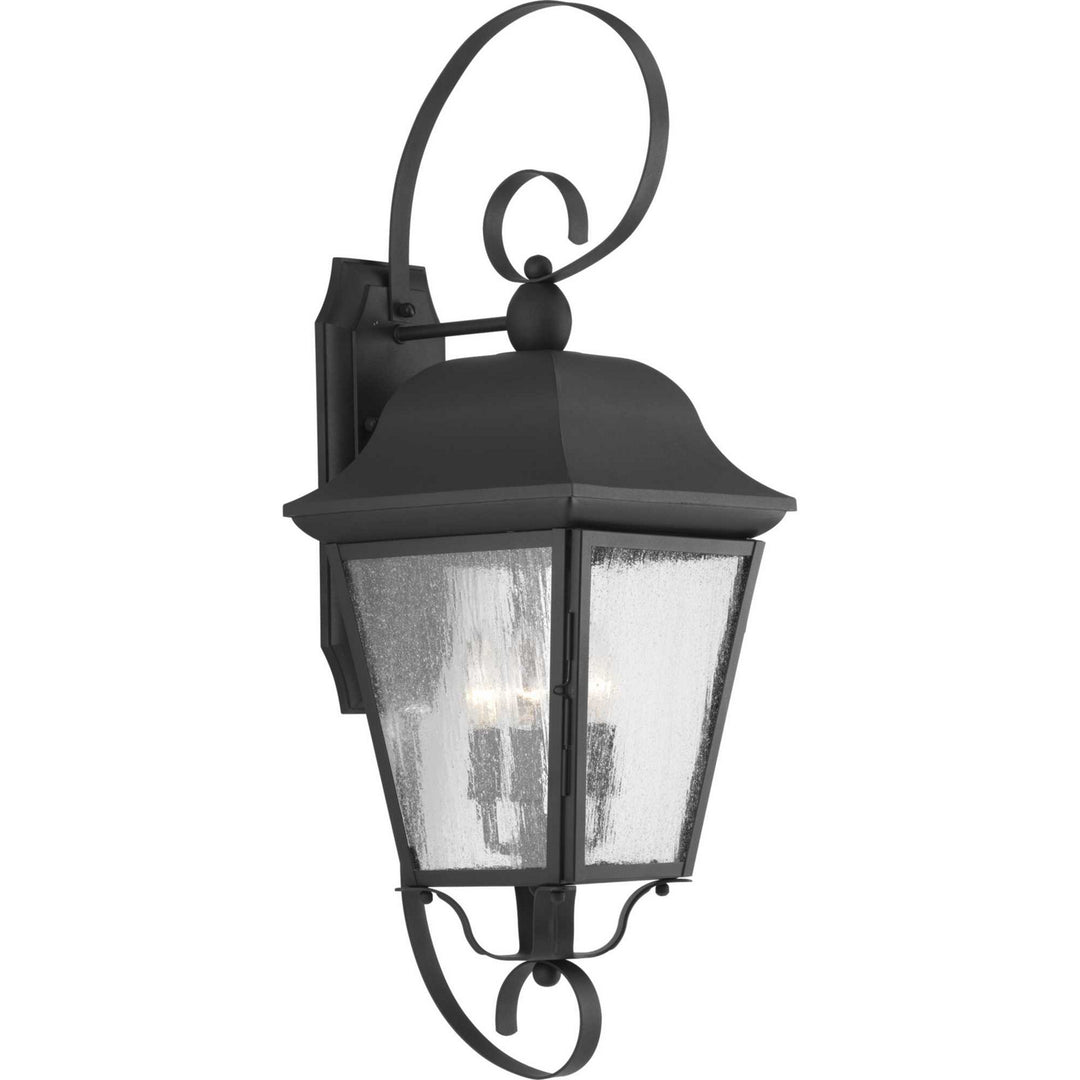 Progress Lighting P560012-031 Kiawah Three Light Large Wall Lantern Outdoor Bronze / Dark