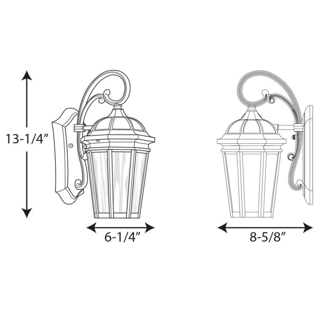 Progress Lighting P560014-031 Verdae One Light Wall Lantern Outdoor Bronze / Dark