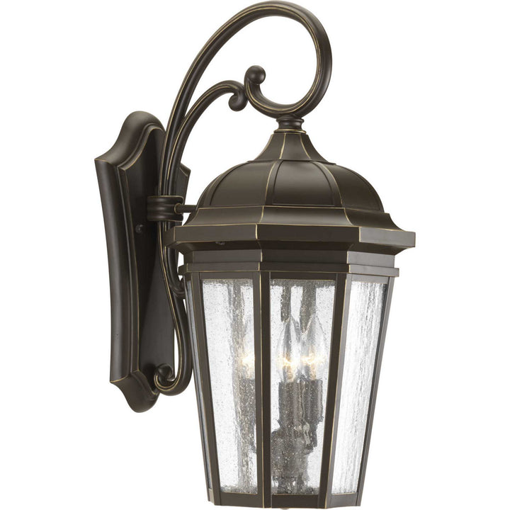 Progress Lighting P560016-020 Verdae Three Light Large Wall Lantern Outdoor Bronze / Dark