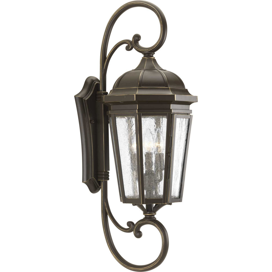 Progress Lighting P560017-020 Verdae Three Light Large Wall Lantern Outdoor Bronze / Dark