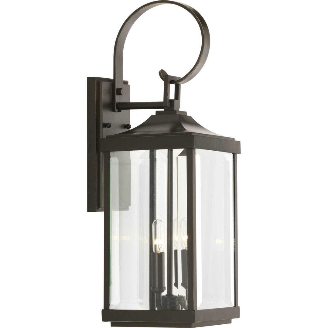 Progress Lighting P560022-020 Gibbes Street Two Light Wall Lantern Outdoor Bronze / Dark