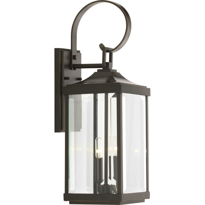 Progress Lighting P560022-020 Gibbes Street Two Light Wall Lantern Outdoor Bronze / Dark