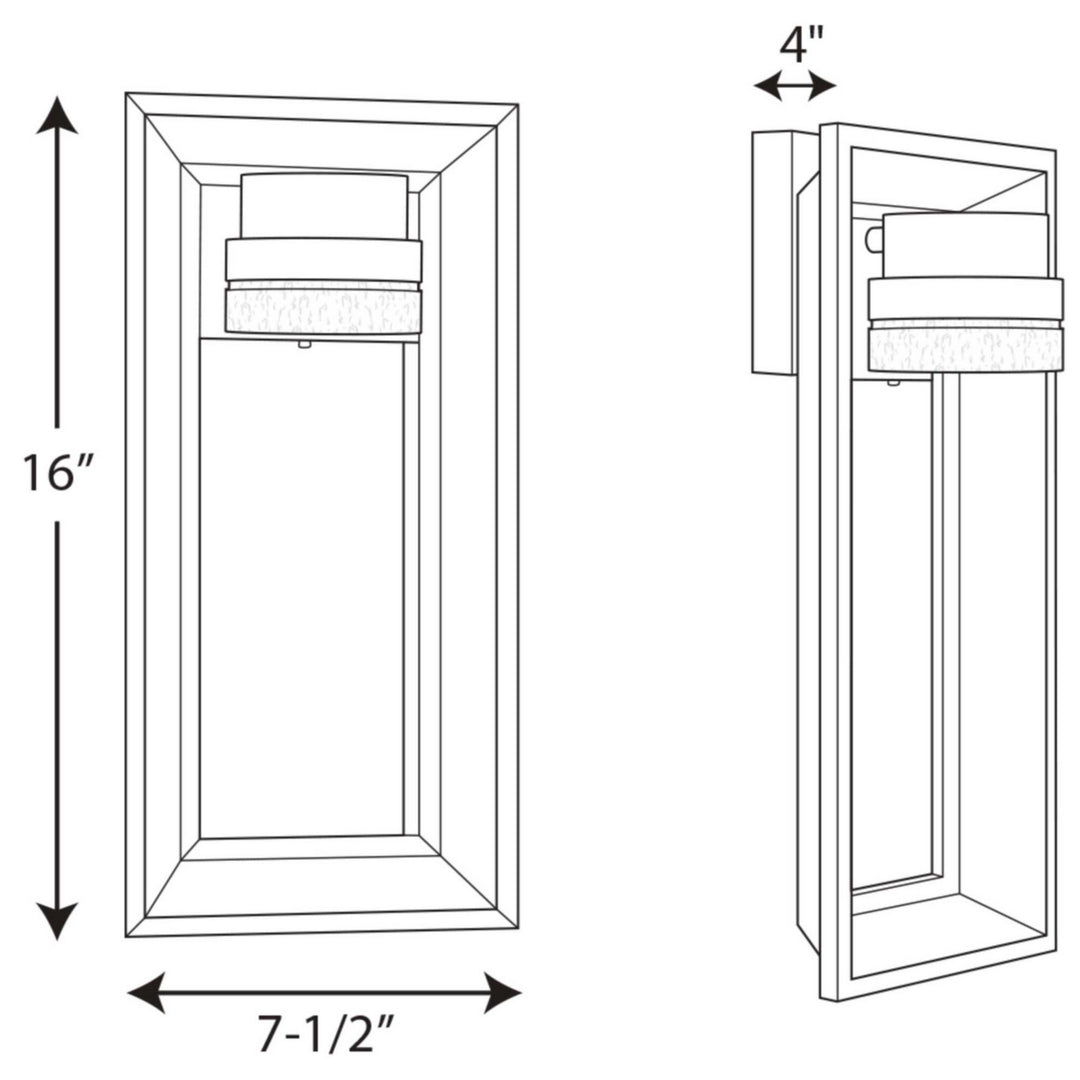 Progress Lighting P560029-129-30 Z-1010 Led Led Wall Lantern Outdoor Bronze / Dark